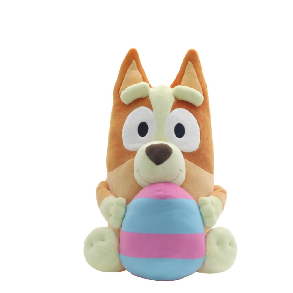 Bluey Bingo Easter Egg 20 Inch Plush Toy Stuffed Animal Orange Easter